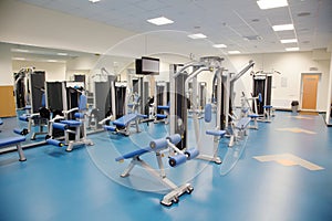 Interior of a modern gym