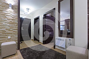 Interior of a modern hotel room