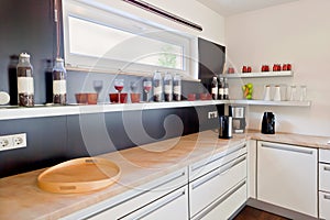 Interior of modern house kitchen