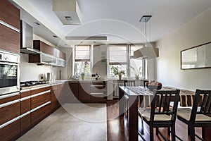 Interior of modern kitchen