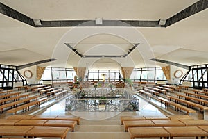 Interior of the modern Memorial