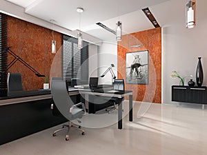 Interior of the modern office