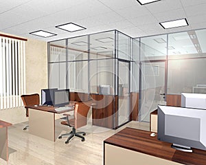 Interior of modern office premise