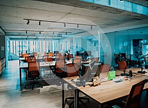 Interior Of Modern Open Plan Office With No People