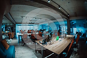 Interior Of Modern Open Plan Office With No People