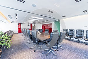 Interior of a modern prestigious office building