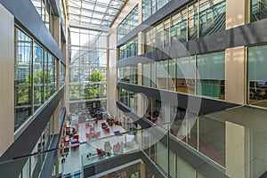 Interior of a modern prestigious office building