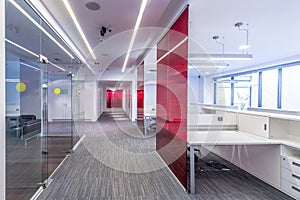 Interior of a modern prestigious office building