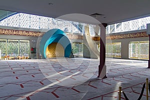 Interior of modern Sakirin Mosque