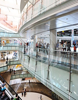 Interior of modern shoppingmall