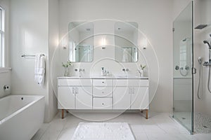 Interior of modern stylish bathroom