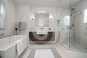 Interior of modern stylish bathroom