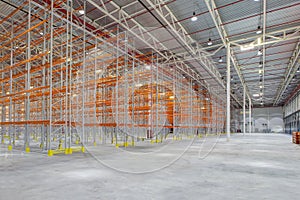 Interior of a modern warehouse