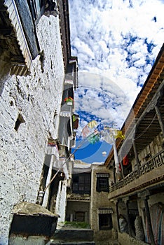 Interior monastery passageway