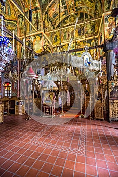 Interior Of Monastery of Varlaam - Meteora, Greece