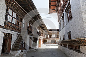 Interior of Mongar Dzong monastery in Mongar, Bhutan