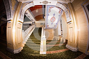 Interior of the mosque The heart of Chechnya