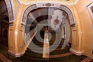 Interior of the mosque The heart of Chechnya