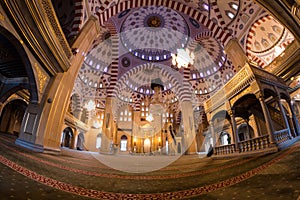 Interior of the mosque The heart of Chechnya