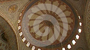 Interior of the Mosque of Suleiman. Istanbul.