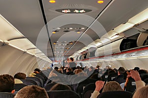 Narrowbody airliner interior