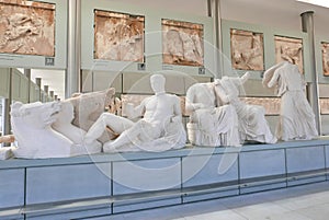 Interior of the New Acropolis Museum, Athens, Greece