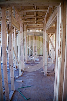 Interior of New Apartment Building under Construction