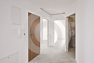 Interior of new apartment, developer stage