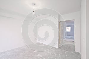 Interior of new apartment, developer stage