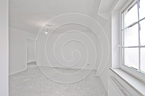 Interior of new apartment, developer stage