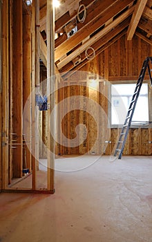 Interior of New Home Construction