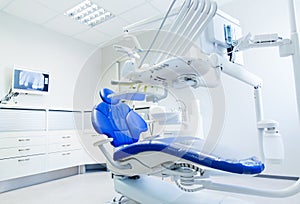 Interior of new modern dental clinic office