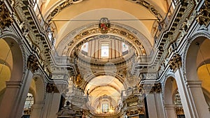 Interior of the Nice Cathedral, France