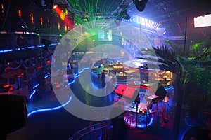 Interior of a night club