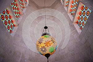 Interior of Nizami Gencevi Meqberesi mausoleum