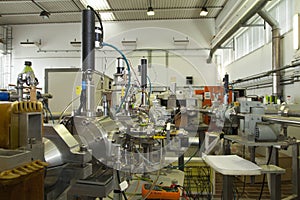 Interior of nuclear laboratory-ION accelerator