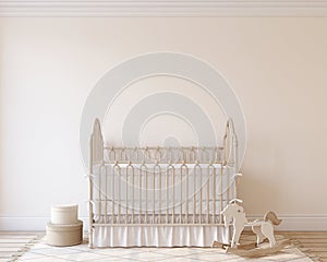 Interior of nursery. 3d render.
