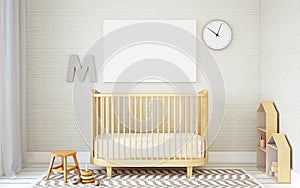 Interior of nursery. 3d render.