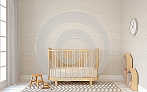 Interior of nursery. 3d render. photo