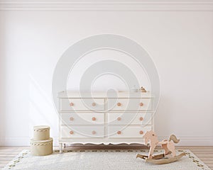 Interior of nursery. 3d render.