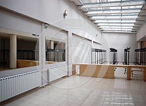 Interior of office lobby