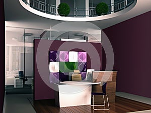 Interior of the office reception