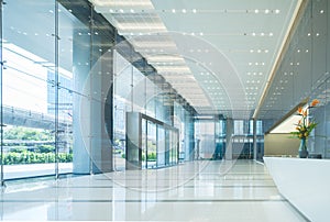 Interior of office's lobby