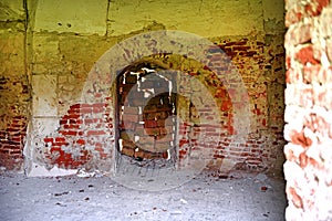 Interior of an old abandoned castle