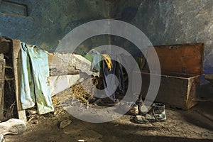 Interior of old abandoned house