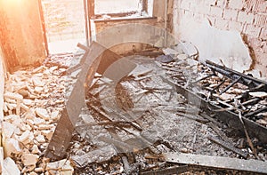 Interior of an old abandoned room