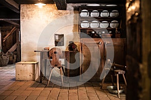 Interior of Old drug store at Ballenberg Open air Museum, Brienz, Switzerland