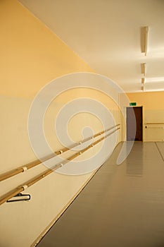 Interior of an old empty ballet school