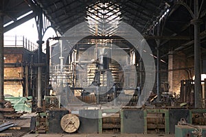 Interior of old factory