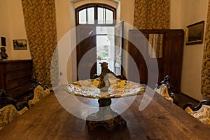 Interior of old house, Maldaresti, Romania